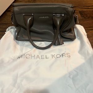 Michael Kors handbag. Used but in great condition!! Grey with silver detail